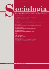 Sociologia. Rivista quadrimestrale di scienze storiche e sociali (2012). Vol. 2