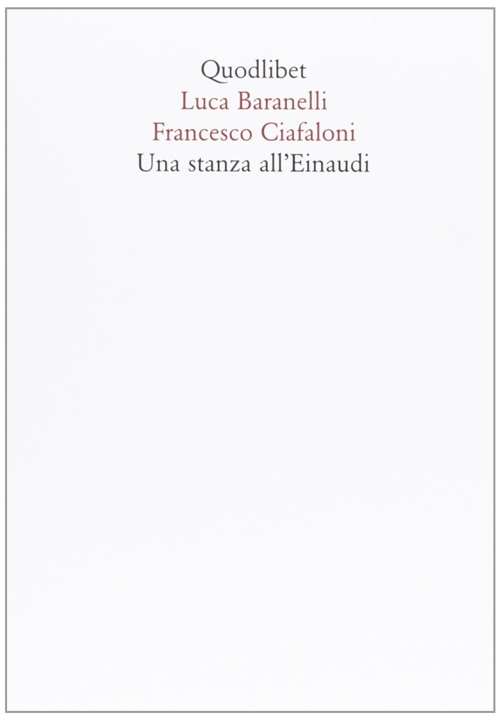 Una stanza all'Einaudi Una stanza all'Einaudi