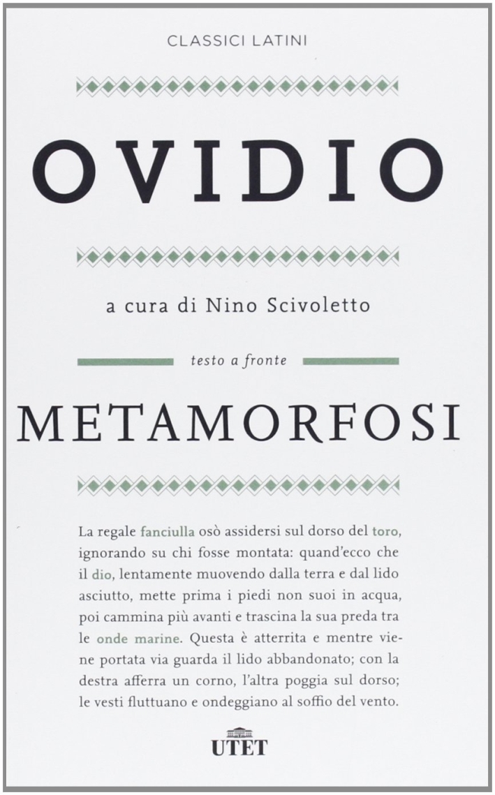 Metamorfosi. Testo latino a fronte Metamorfosi. Testo latino a fronte
