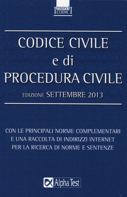 Codice civile e di procedura civile Codice civile e di procedura civile