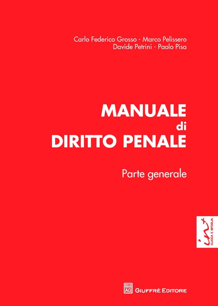 Manuale di diritto penale. Parte generale. Manuale di diritto penale. Parte generale.