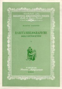 Rarità bibliografiche dell'Ottocento VI