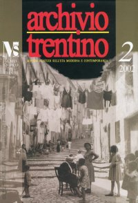 Archivio trentino. 2/2002. Rivista di studi sell'età moderna e contemporanea