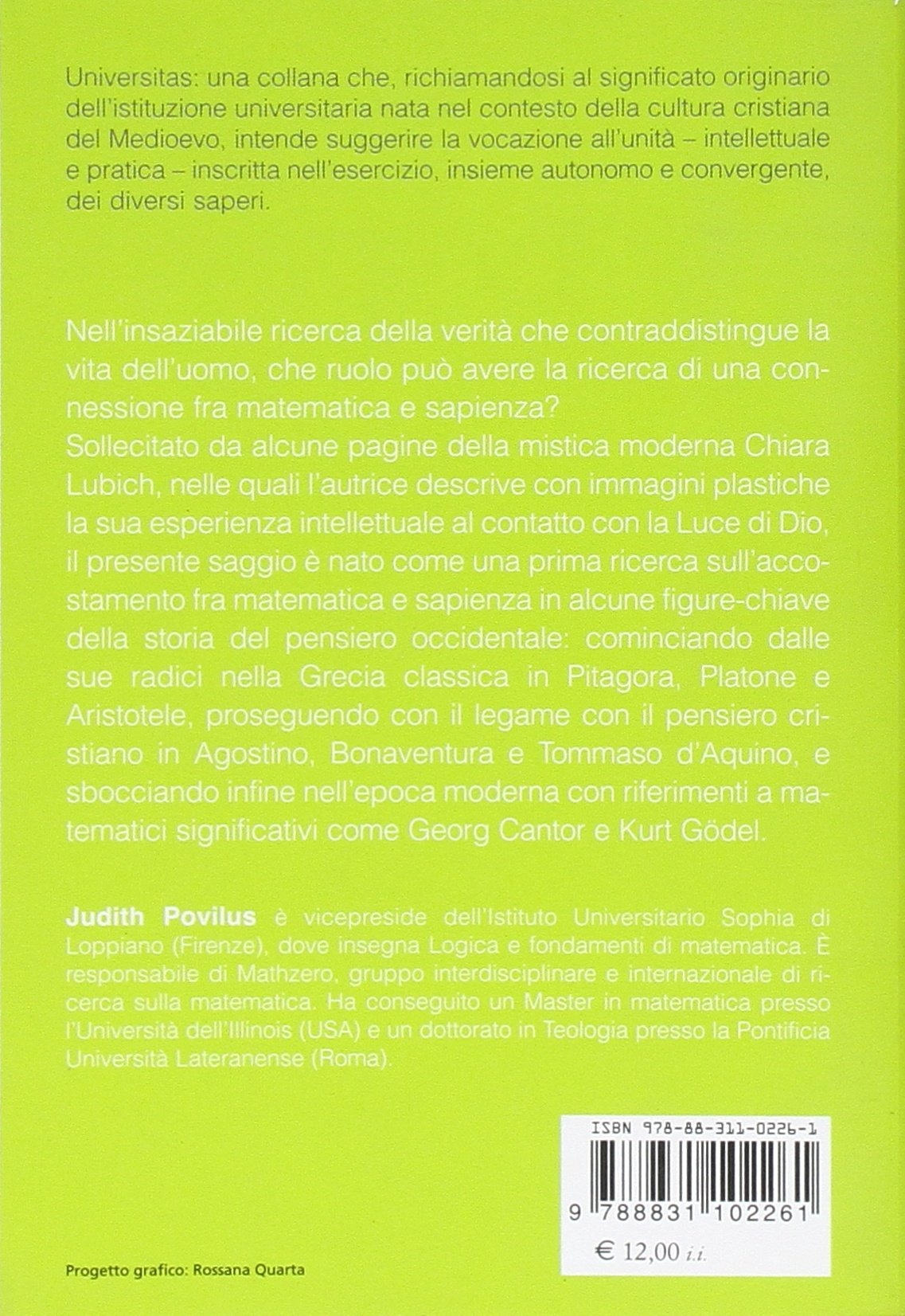 Numeri e luce. Sul significato sapienziale della matematica Numeri e luce. Sul significato sapienziale della matematica
