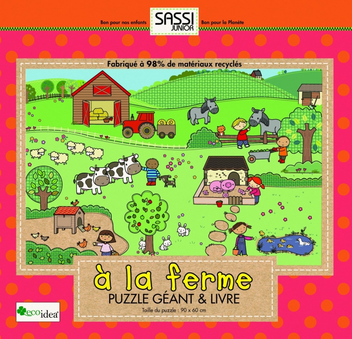 A la Ferme. Puzzle Géant & Livre A la Ferme. Puzzle Géant & Livre