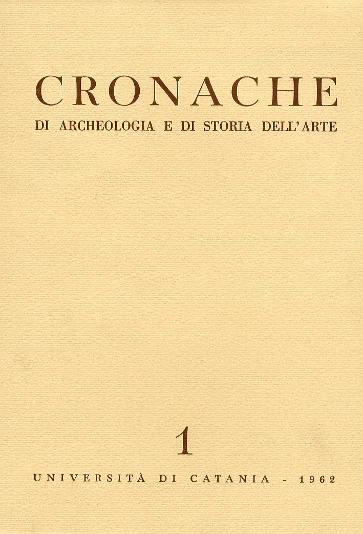 Cronache di Archeologia e di Storia dell'Arte. 1962-1971 Cronache di Archeologia e di Storia dell'Arte. 1962-1971