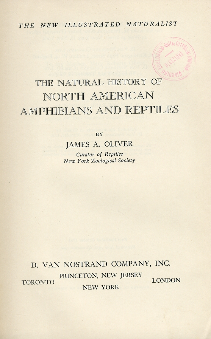 The Natural History of North American Amphibians and Reptiles The Natural History of North American Amphibians and Reptiles