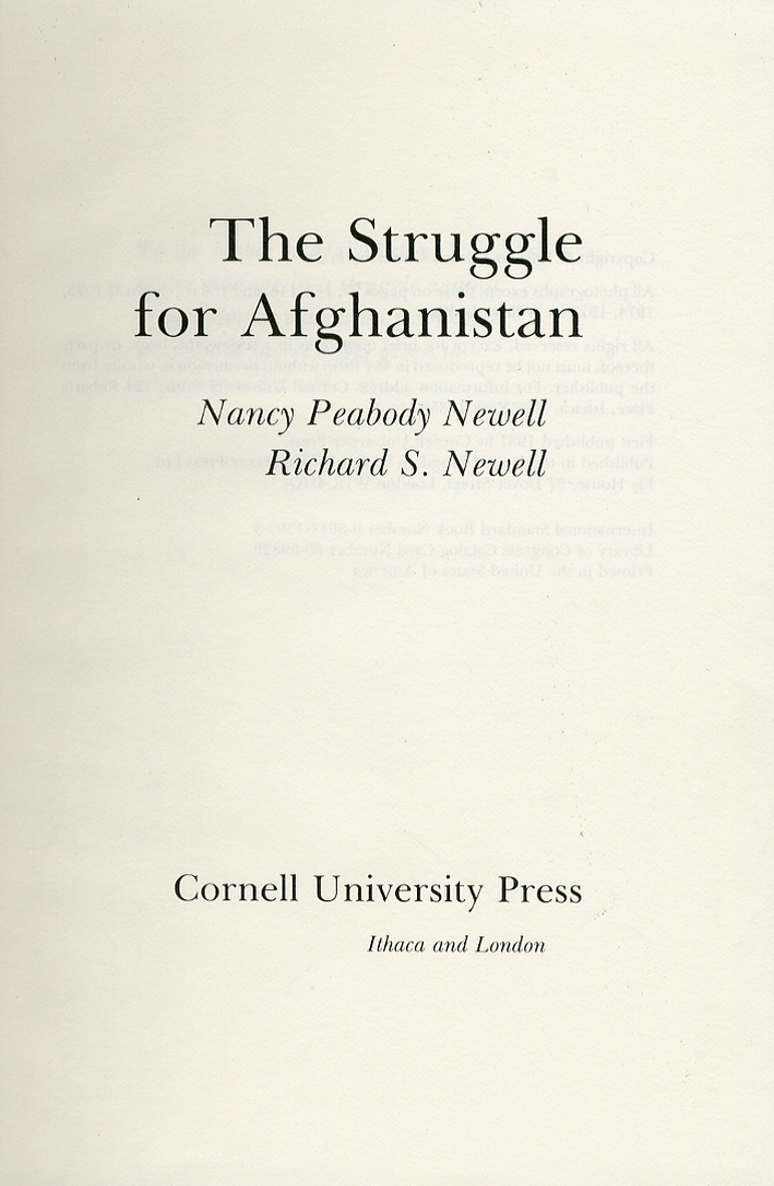 The Struggle For Afghanistan The Struggle For Afghanistan