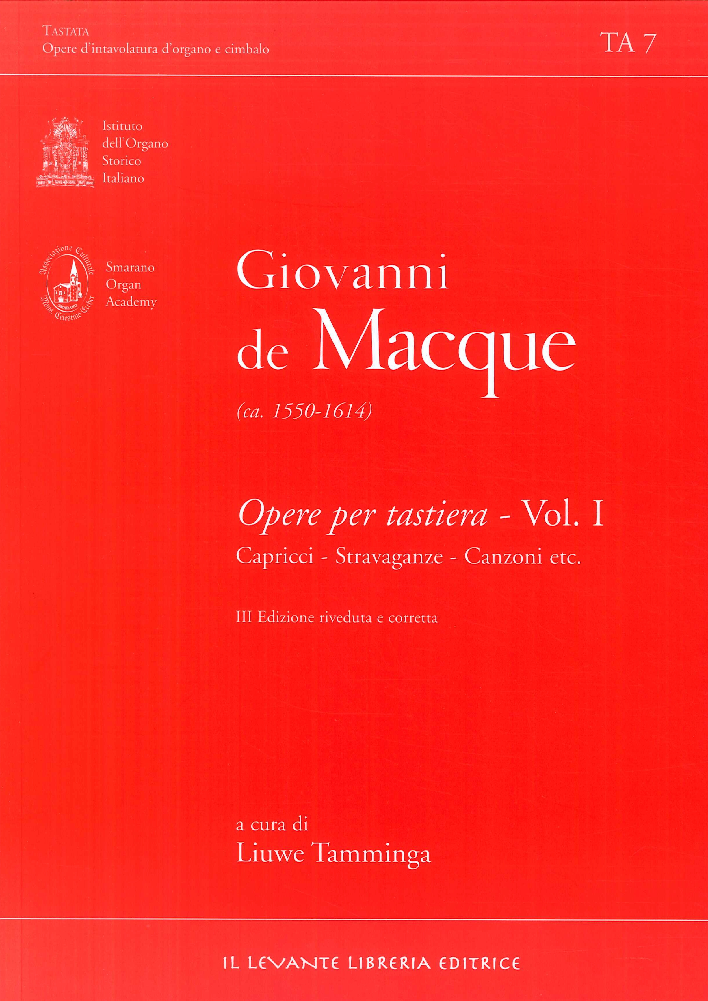 Opere per tastiera. Vol. 1: Capricci, stravaganze, canzoni Opere per tastiera. Vol. 1: Capricci, stravaganze, canzoni