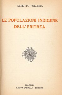 Le Popolazioni Indigene dell'Eritrea