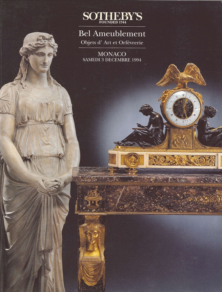 Bel Ameublement. Objets d'Art Et Orfèverie Bel Ameublement. Objets d'Art Et Orfèverie