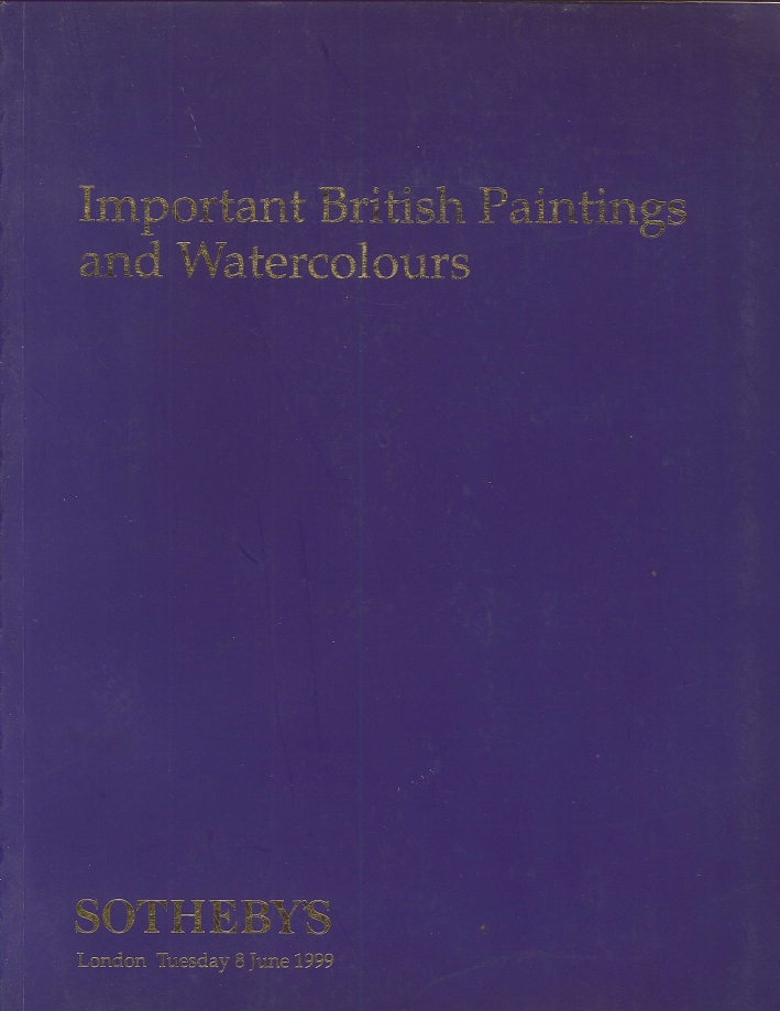 Important Paintings and Watercolours. London, Tuesday 8 June 1999 Important Paintings and Watercolours. London, Tuesday 8 June 1999