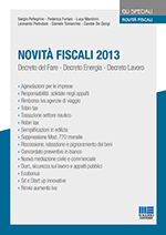 Novità fiscali 2013 Novità fiscali 2013