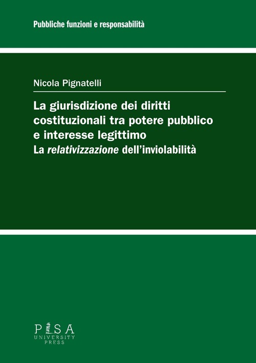 La giurisdizione dei diritti costituzionali tra potere pubblico e interesse legittimo: la La giurisdizione dei diritti costituzionali tra potere pubblico e interesse legittimo: la