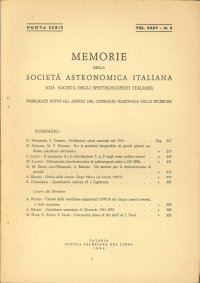 Memorie della Società Astronomica Italiana (Già Società degli Spettroscopisti Italiani)