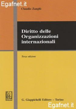 Diritto delle organizzazioni internazionali Diritto delle organizzazioni internazionali