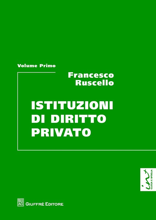 Istituzioni di diritto privato. Vol. 1 Istituzioni di diritto privato. Vol. 1