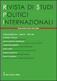 Rivista di studi politici internazionali (2014). Vol. 2 Rivista di studi politici internazionali (2014). Vol. 2
