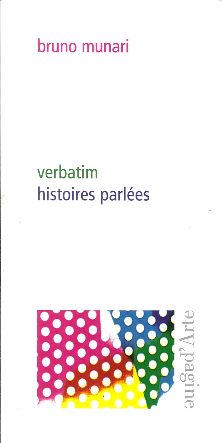 Verbatim, Histoires Parlées Verbatim, Histoires Parlées