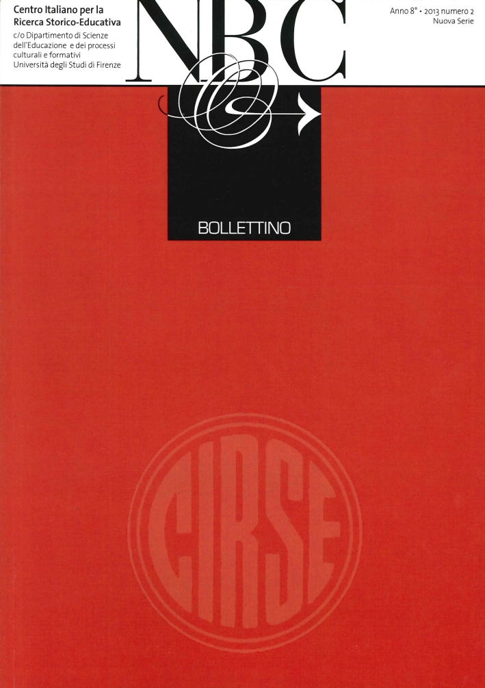 Bollettino Cirse. Anno 8. 2013 Numero 2 Nuova Serie Bollettino Cirse. Anno 8. 2013 Numero 2 Nuova Serie