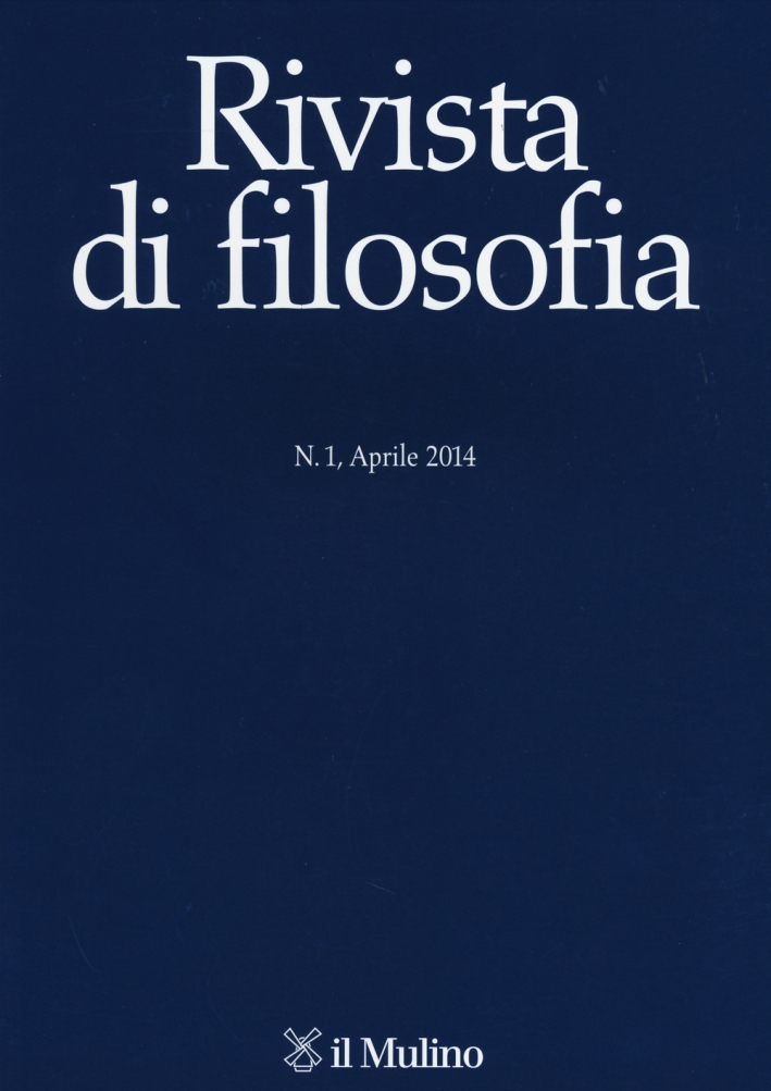 Rivista di filosofia (2014). Vol. 1 Rivista di filosofia (2014). Vol. 1