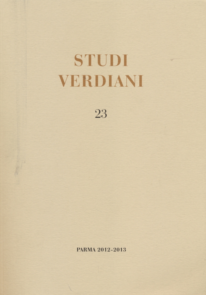 Studi Verdiani 23 (2012-2013) Studi Verdiani 23 (2012-2013)