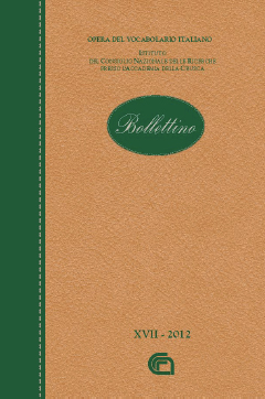 Bollettino dell'Opera del Vocabolario Italiano. Vol. 18 Bollettino dell'Opera del Vocabolario Italiano. Vol. 18
