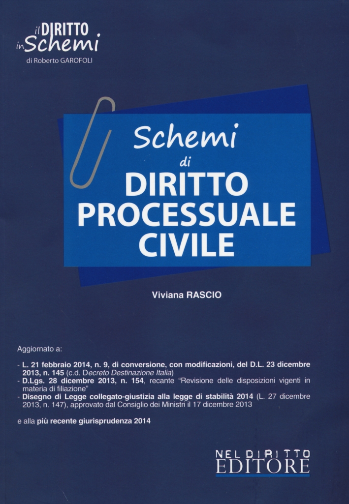 Schemi di diritto processuale civile Schemi di diritto processuale civile