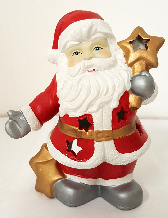 Babbo Natale Porta Candela