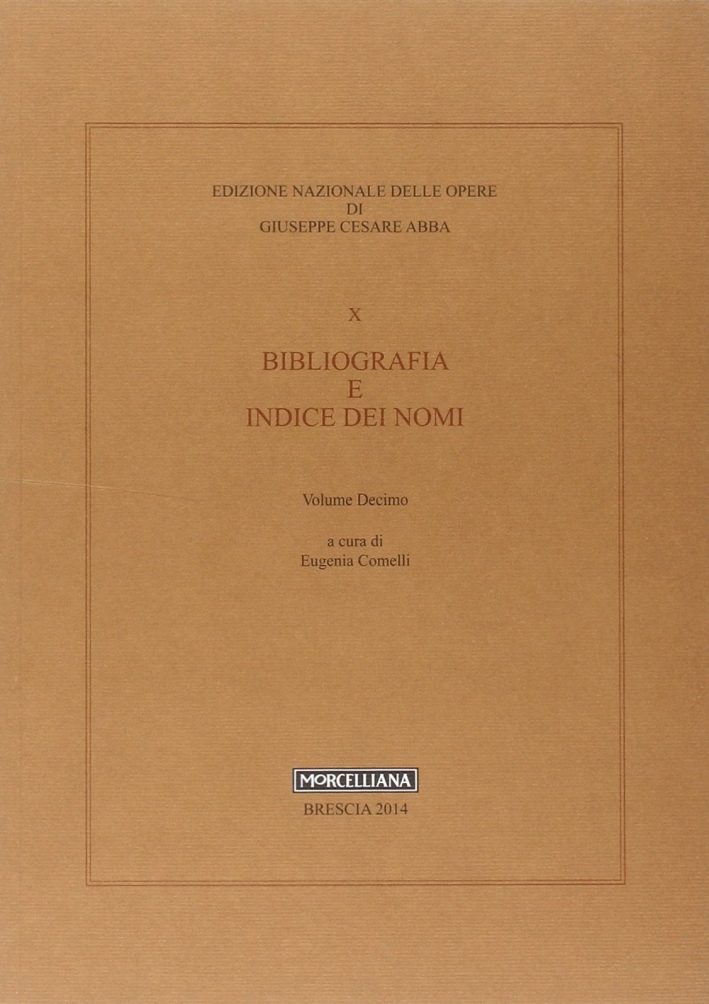Bibliografia e indice dei nomi Bibliografia e indice dei nomi
