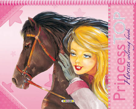 Horses coloring book. Princess Top. Vol. 2 Horses coloring book. Princess Top. Vol. 2
