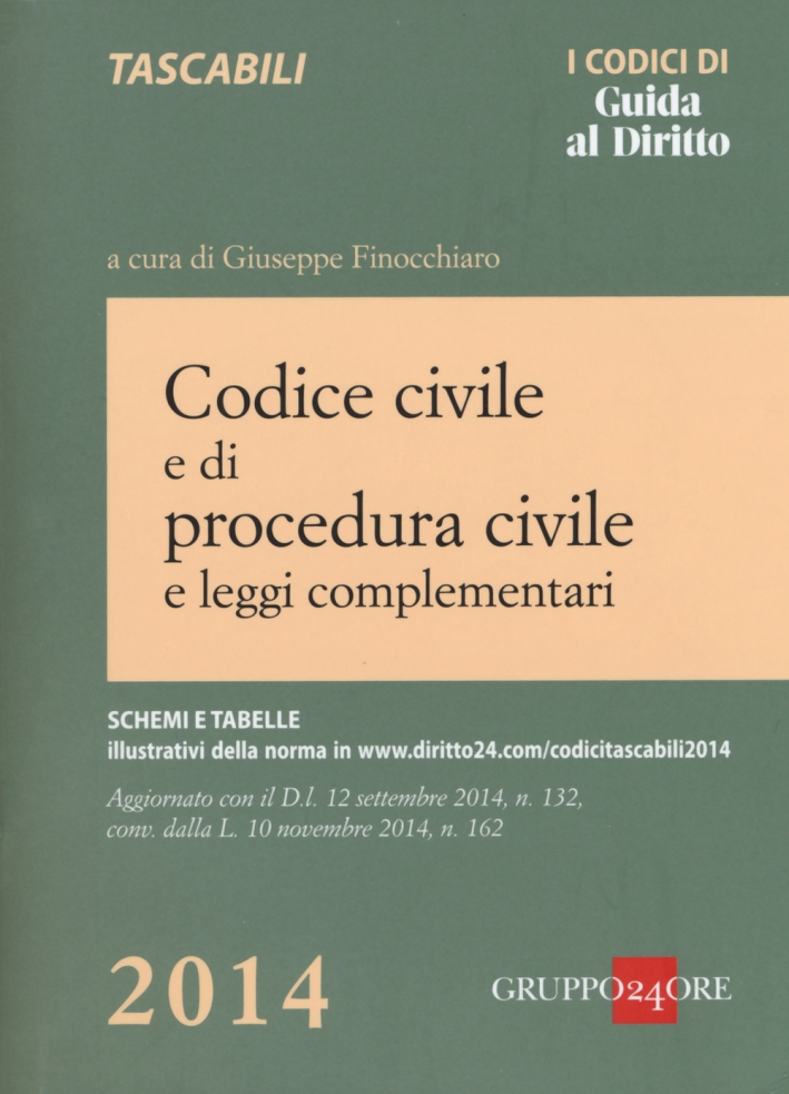Codice civile e di procedura civile e leggi complementari Codice civile e di procedura civile e leggi complementari