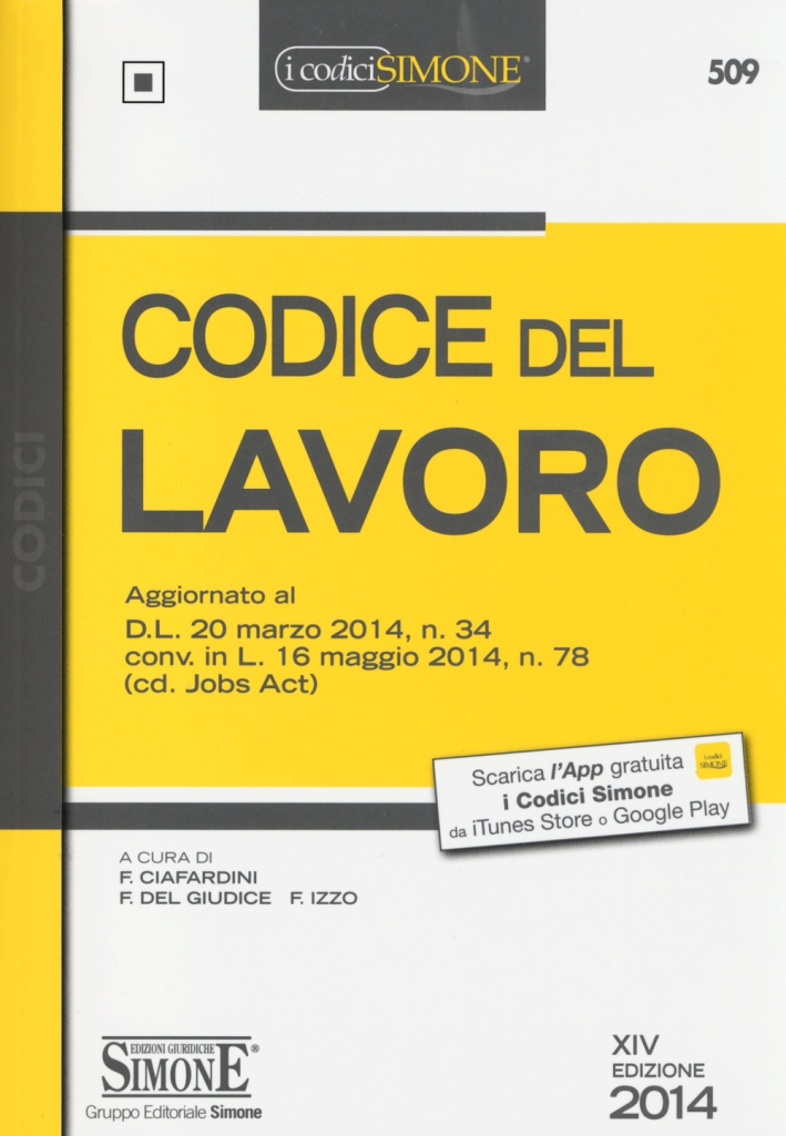 Codice del lavoro Codice del lavoro