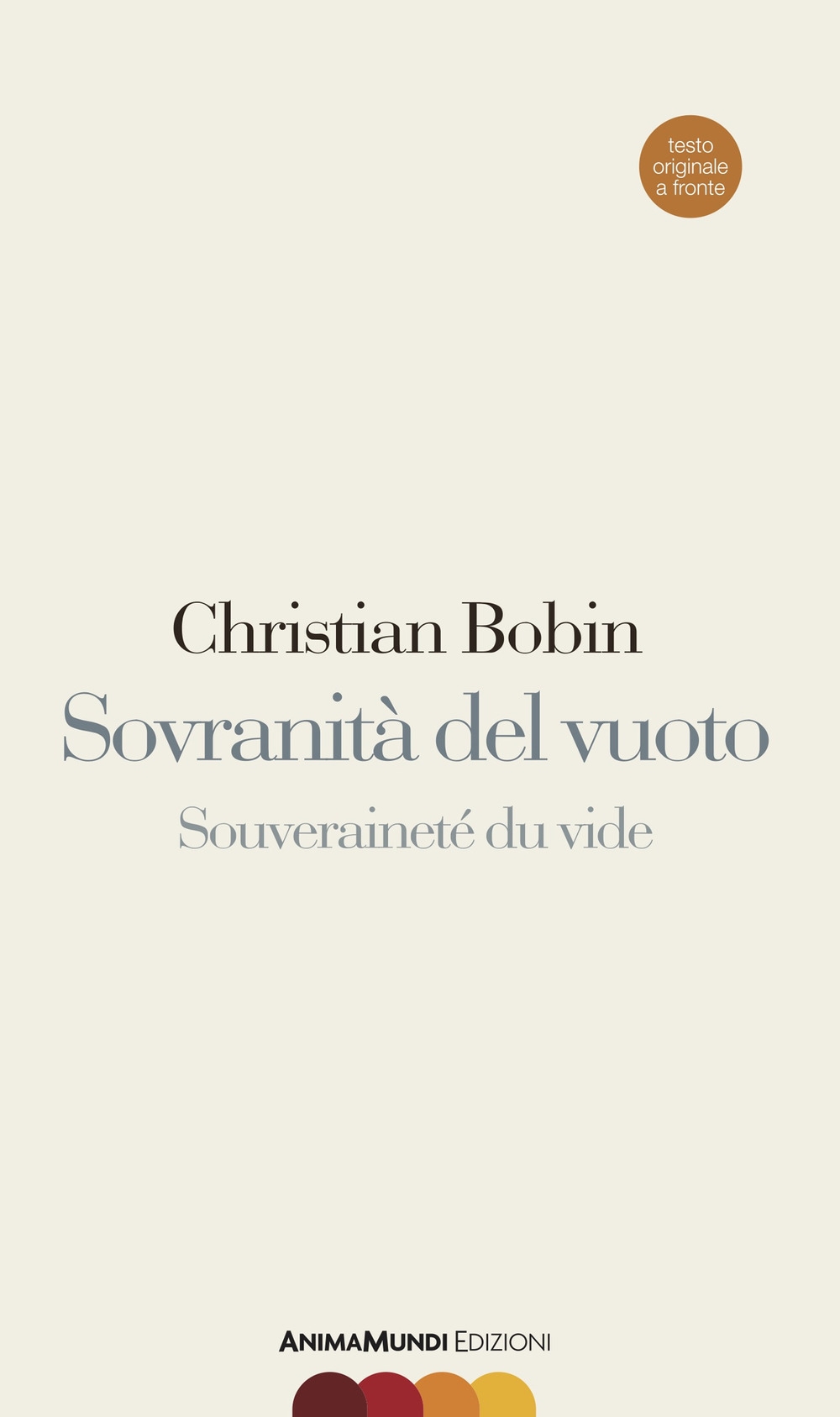 Sovranità del vuoto. Ediz. italiana e francese Sovranità del vuoto. Ediz. italiana e francese