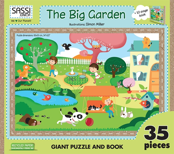 The big garden. Puzzle gigante. Ediz. illustrata. Con libro The big garden. Puzzle gigante. Ediz. illustrata. Con libro