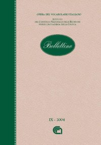 Bollettino dell'opera del vocabolario italiano. Vol. 9