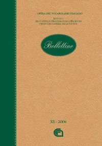 Bollettino dell'opera del vocabolario italiano. Vol. 11