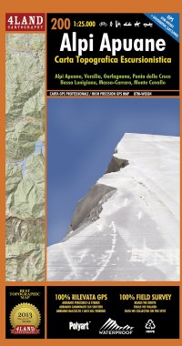 Alpi Apuane. Carta topografica escursionistica. Alpi Apuane, Versilia, Garfagnana, Pania della Croce... Ediz. italiana, inglese, tedesca