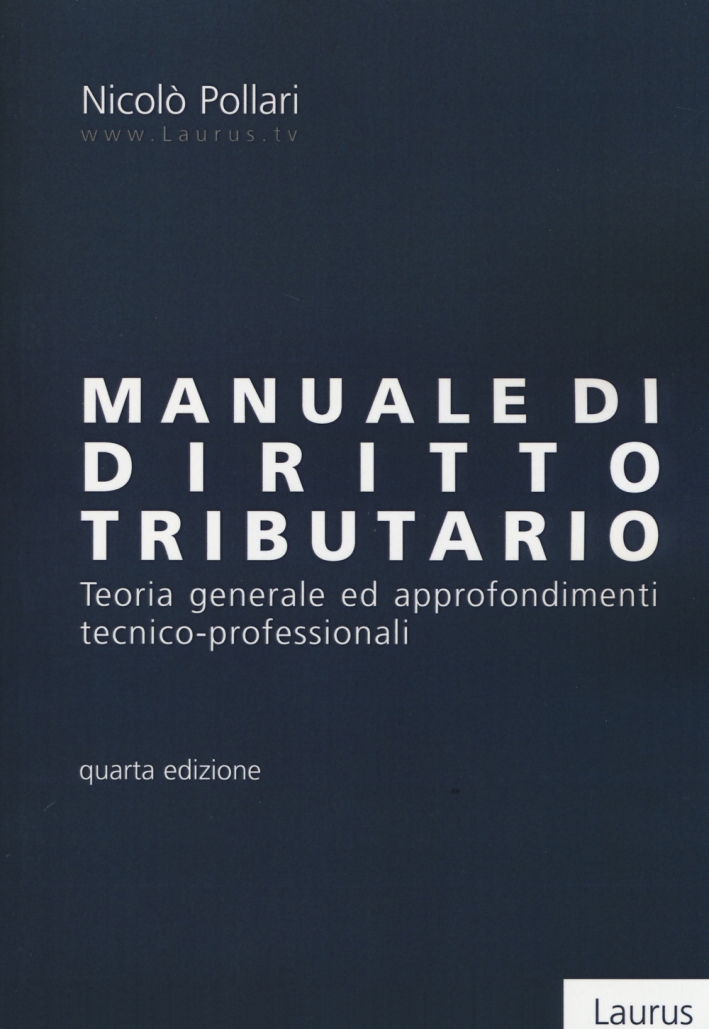 Manuale di diritto tributario Manuale di diritto tributario