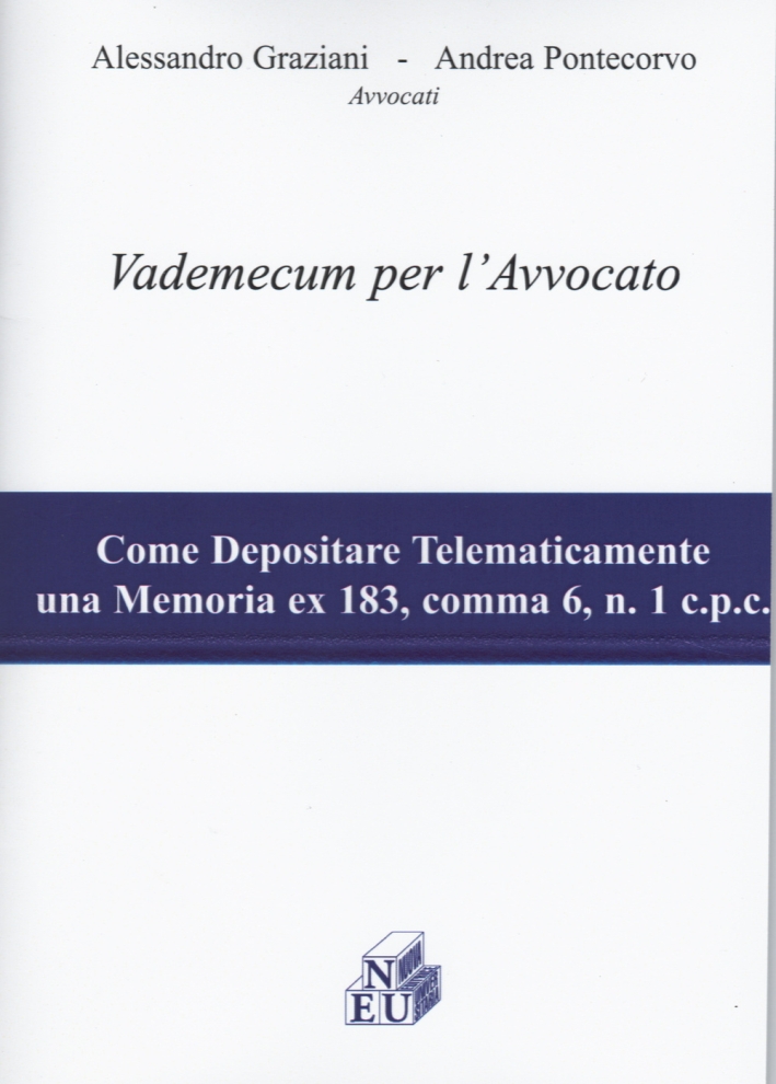 Vademecum per l'avvovato Vademecum per l'avvovato