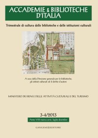 Accademie & biblioteche d'Italia (2013) vol. 3-4
