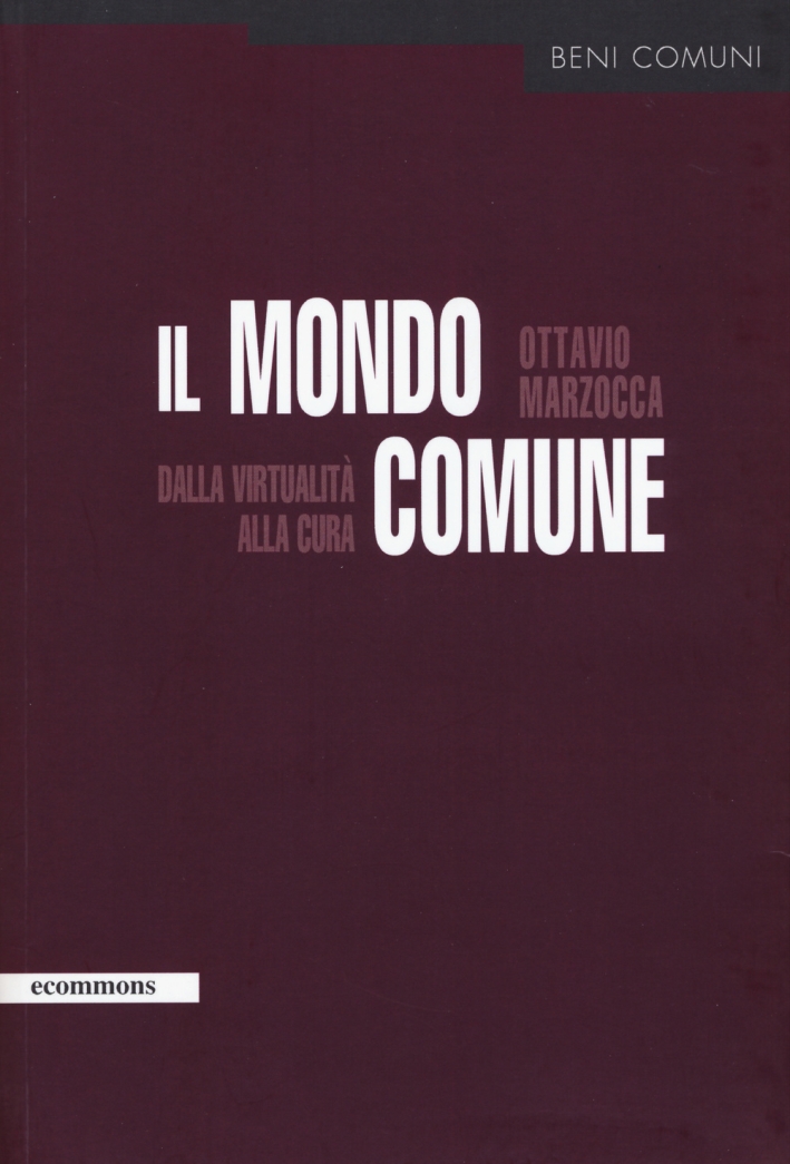 Il mondo comune. Dalla virtualità alla cura Il mondo comune. Dalla virtualità alla cura
