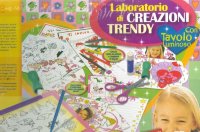 Laboratorio di creazioni trendy. Con tavolo luminoso