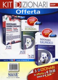 Dizionario di economia-Dizionario giuridico-Dizionario giurieconomico. English-italian, italiano-inglese. Con voci dell'american english