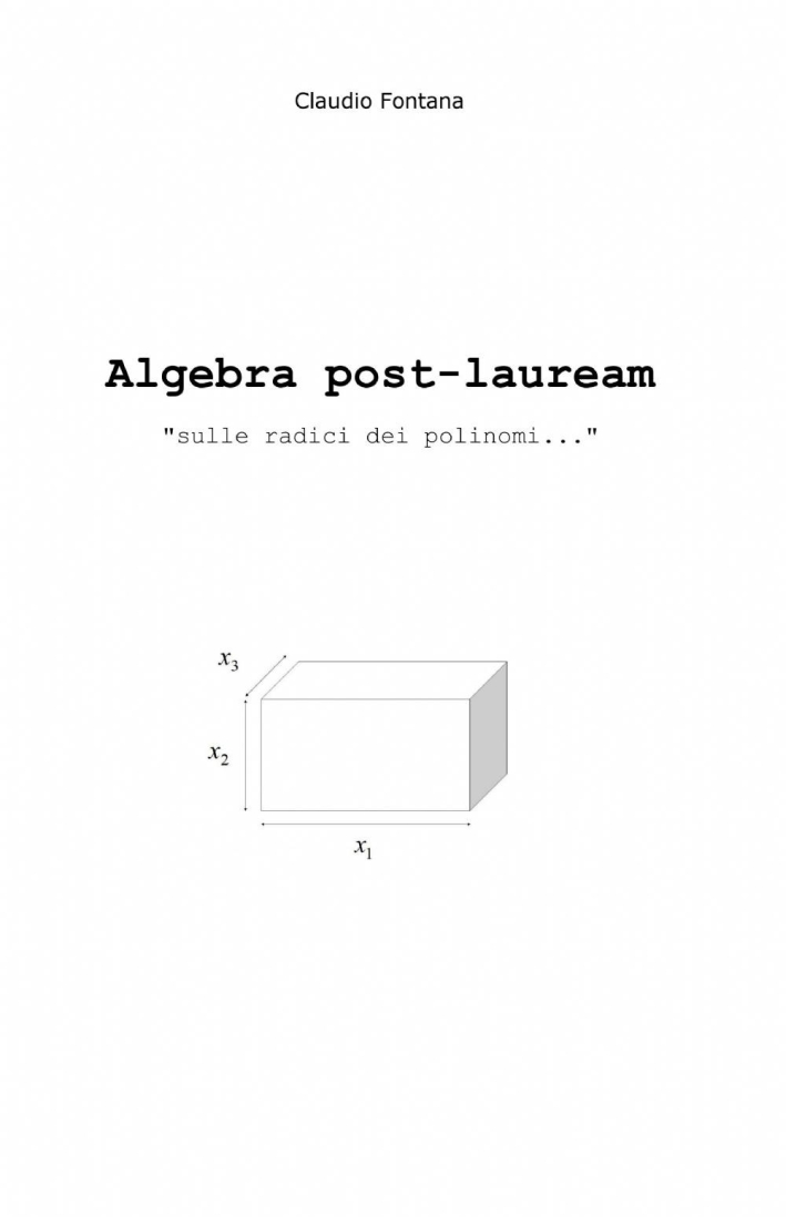 Algebra post-lauream Algebra post-lauream