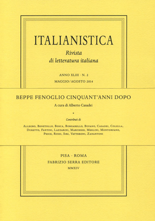 Beppe Fenoglio cinquant'anni dopo Beppe Fenoglio cinquant'anni dopo
