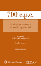 700 c.p.c. Strategie processuali ed ambiti applicativi 700 c.p.c. Strategie processuali ed ambiti applicativi