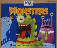 Monsters. Book and concentration game. Con gadget