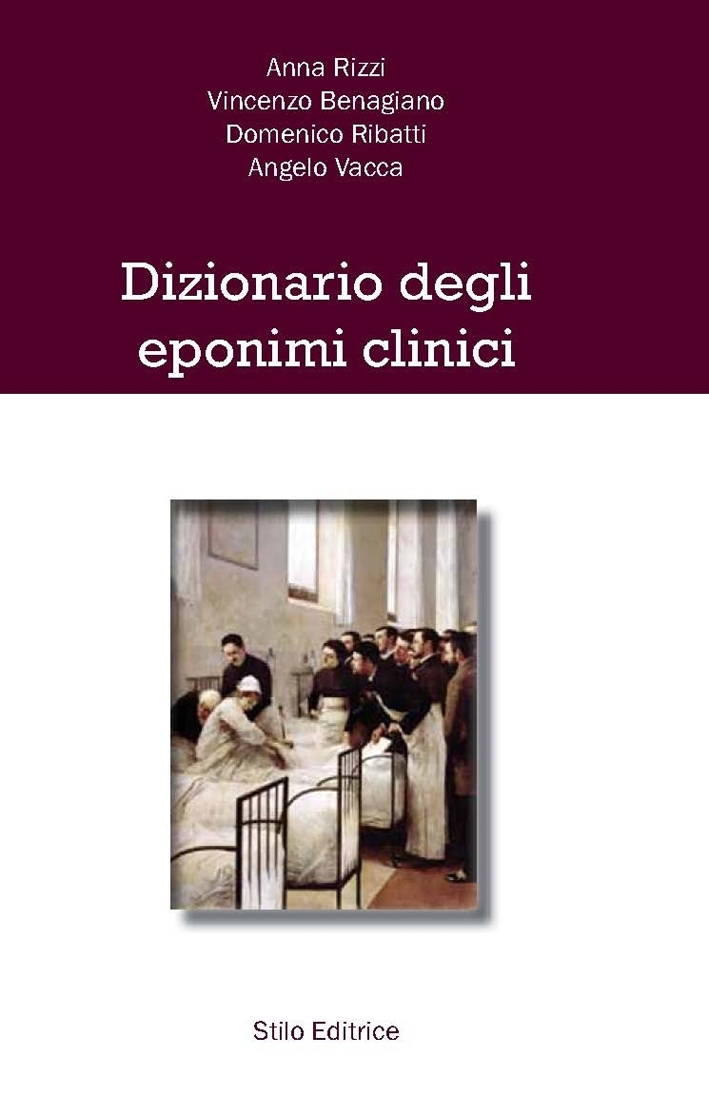 Dizionario degli eponimi clinici Dizionario degli eponimi clinici