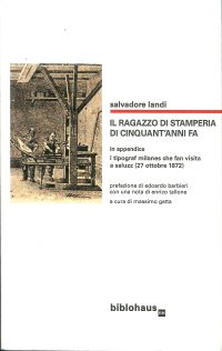 Il ragazzo di stamperia di cinquant'anni fa